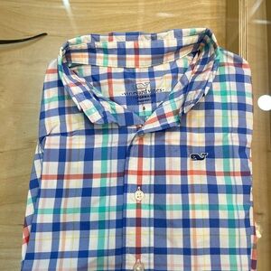 Vineyard Vines Kids Colorful Plaid Button Down Shirt